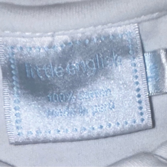 Little English bodysuit with red trim on collar sz 3 months EUC smoke free home - Picture 3 of 4